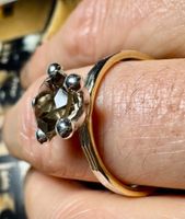 Neuer Ring, Solitär- Gelbgold- Weissgold- Silber! Handarbeit