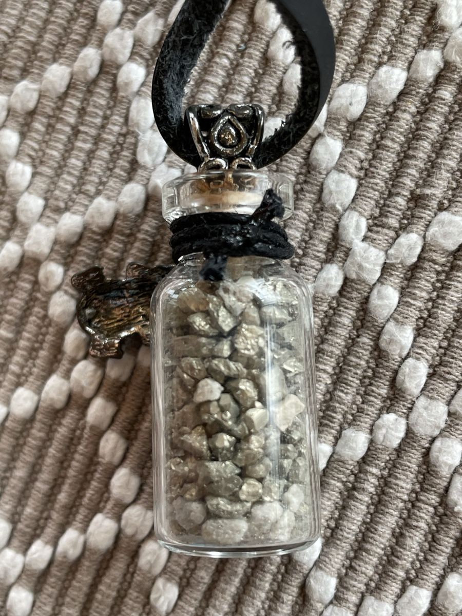 Catenine: Kette mit Pyrit Edelstein – Nuovo (secondo la descrizione) da Rümlang venduto da euqinom16 4