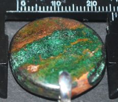 Anhänger L-3261 – Grüner Chrysokoll 26x25mm
