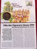 FÊTE DES VIGNERONS - MÜNZBRIEF 5.5.1999 - Gedenk 5 Fr. 1999