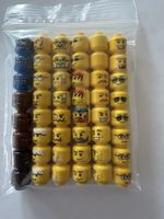 48 Stück /Lego Köpfe, gelb, diverse Gesichter.