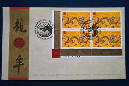 FDC / Kanada /Jahr des Drachen 2000.01.05 Kanada / Montreal