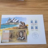 Banknoten Brief - Lettre avec billet de banque Australie
