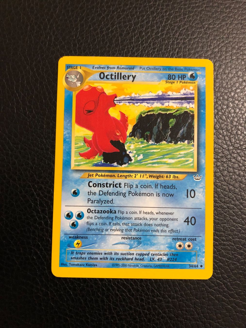 Pokémon Sammelbilder & Trading cards: Neo Revelation Octillery 34/64 Ab 1 – Gebraucht aus Paradiso von Pkmn10