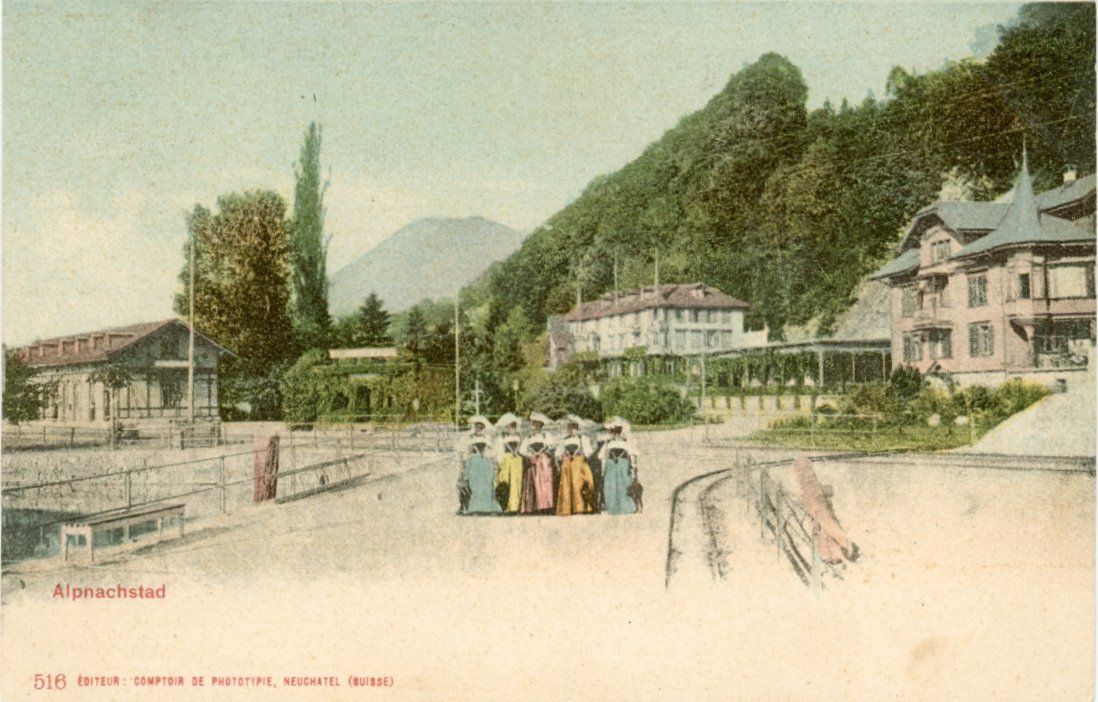 Cartoline postali: Alpnachstad   OW         ca. 1900 – Usato da Brig venduto da Valcards54