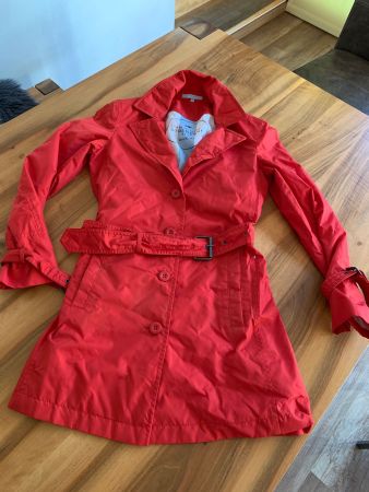 STRENESSE Blue roter Regenmantel / Trenchcoat Gr. 34