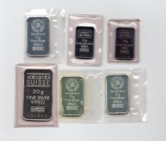 (1270) 2x5gr/5x10gr/1x20gr, Silberbarren