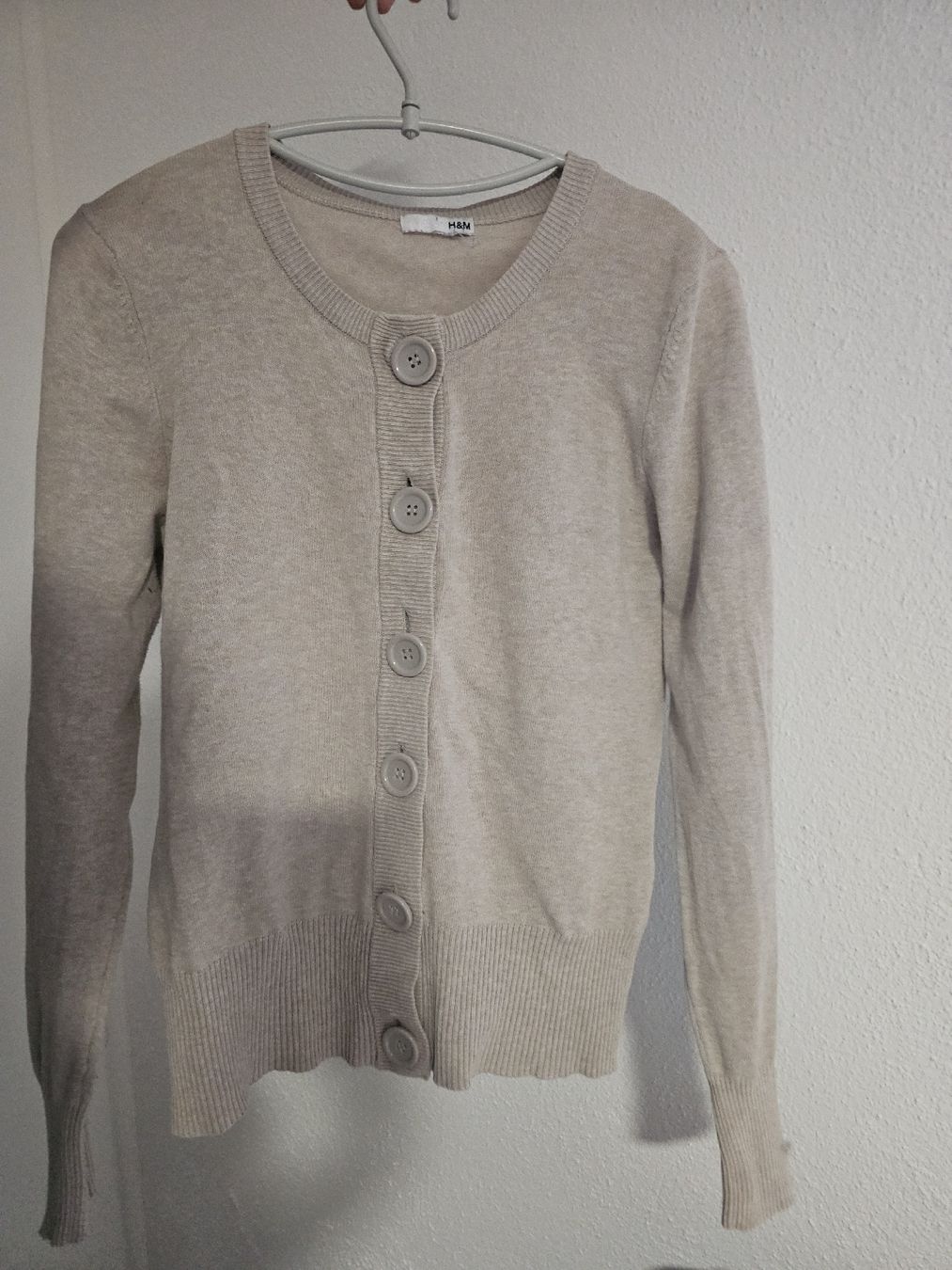 H&M Gilet & Giacche senza maniche: Cardigan H&M beige clair, taille S/M – Usato da Sornetan venduto da T.a333 1