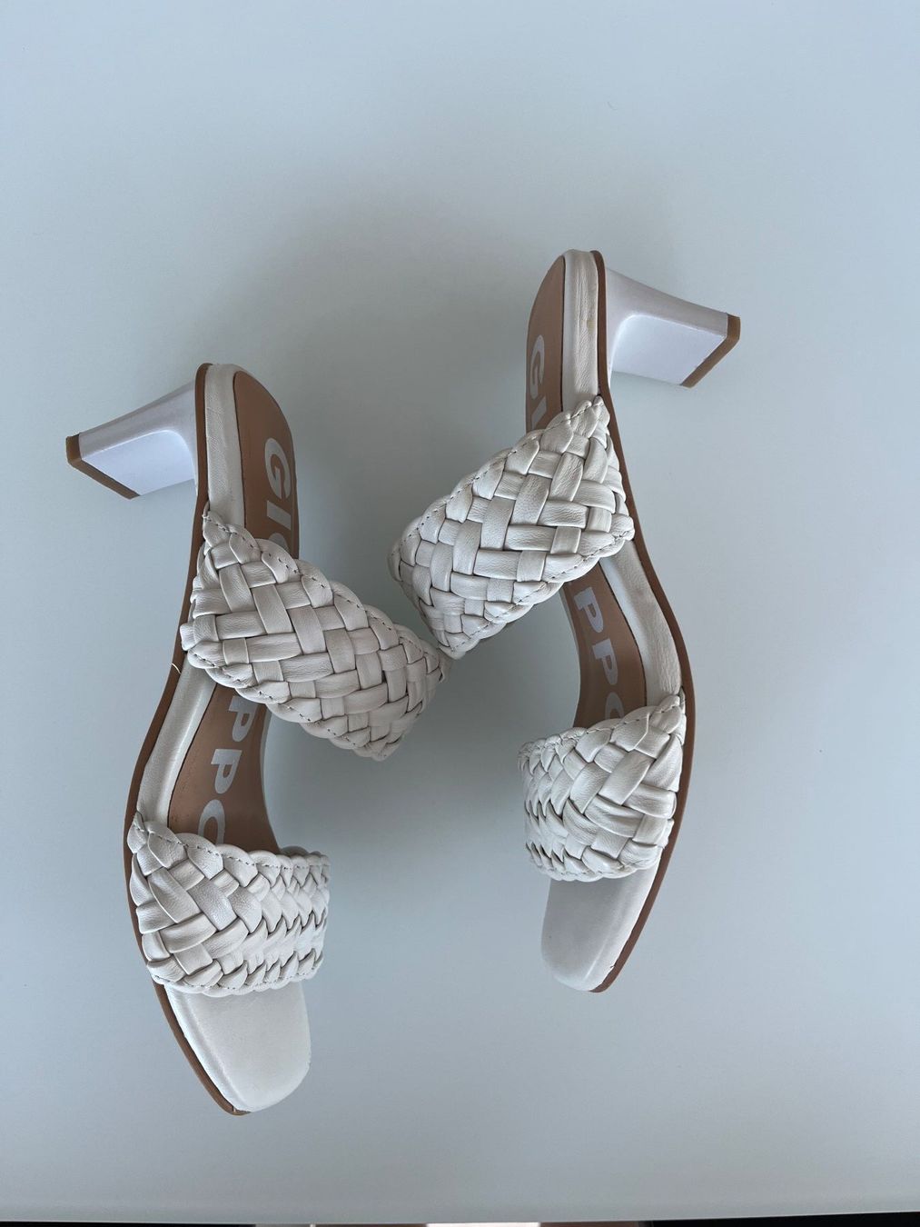 Damenschuhe: Mules Gioseppo T. 37 blanches tressées été talons – Neu (gemäss Beschreibung) aus Neuchâtel von Virg30 1