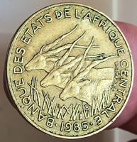 CENTRAL AFRICA 5 FRANCS 1985