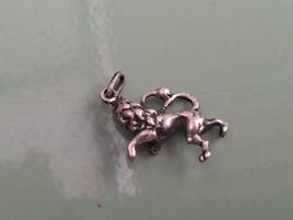 Anhänger Löwenfigur silber 925 gebraucht guter Zustand