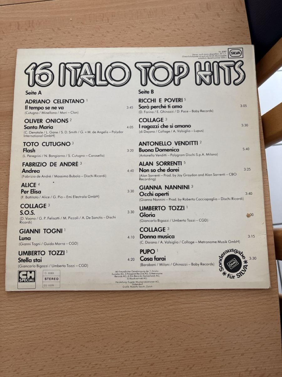 Dischi in vinile: Disque 33 tours italien – Usato da La Chaux-de-Fonds venduto da tuoro25 1