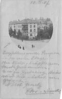 Seltene Foto Postkarte 1907 Zürich Pensionsleben und Fam
