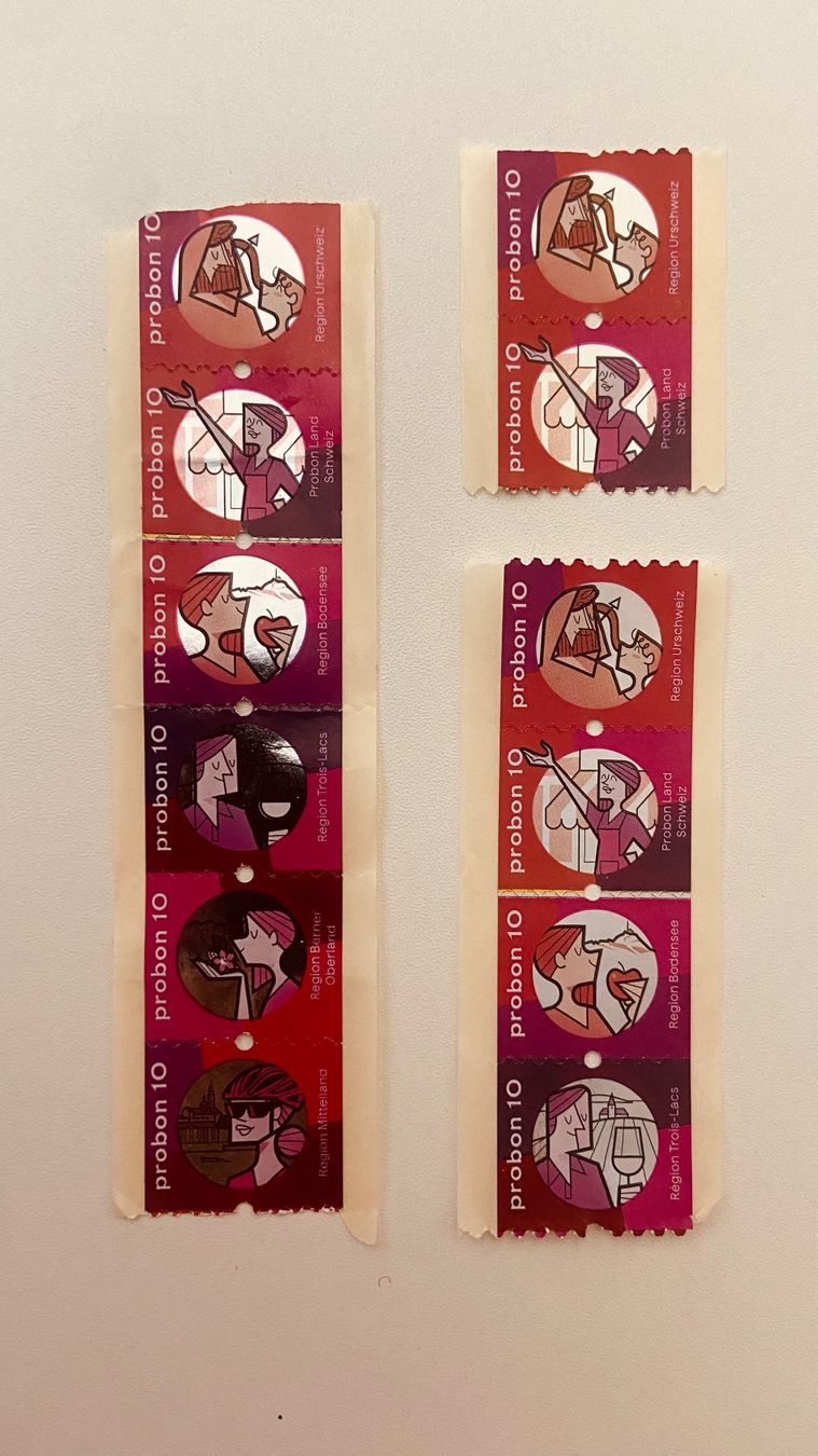 Raccolte di bollini & punti: PROBON / PRO BON - 10 x 10er Punkte – Nuovo e nell'imballaggio originale da Langenthal venduto da Bezwinger26