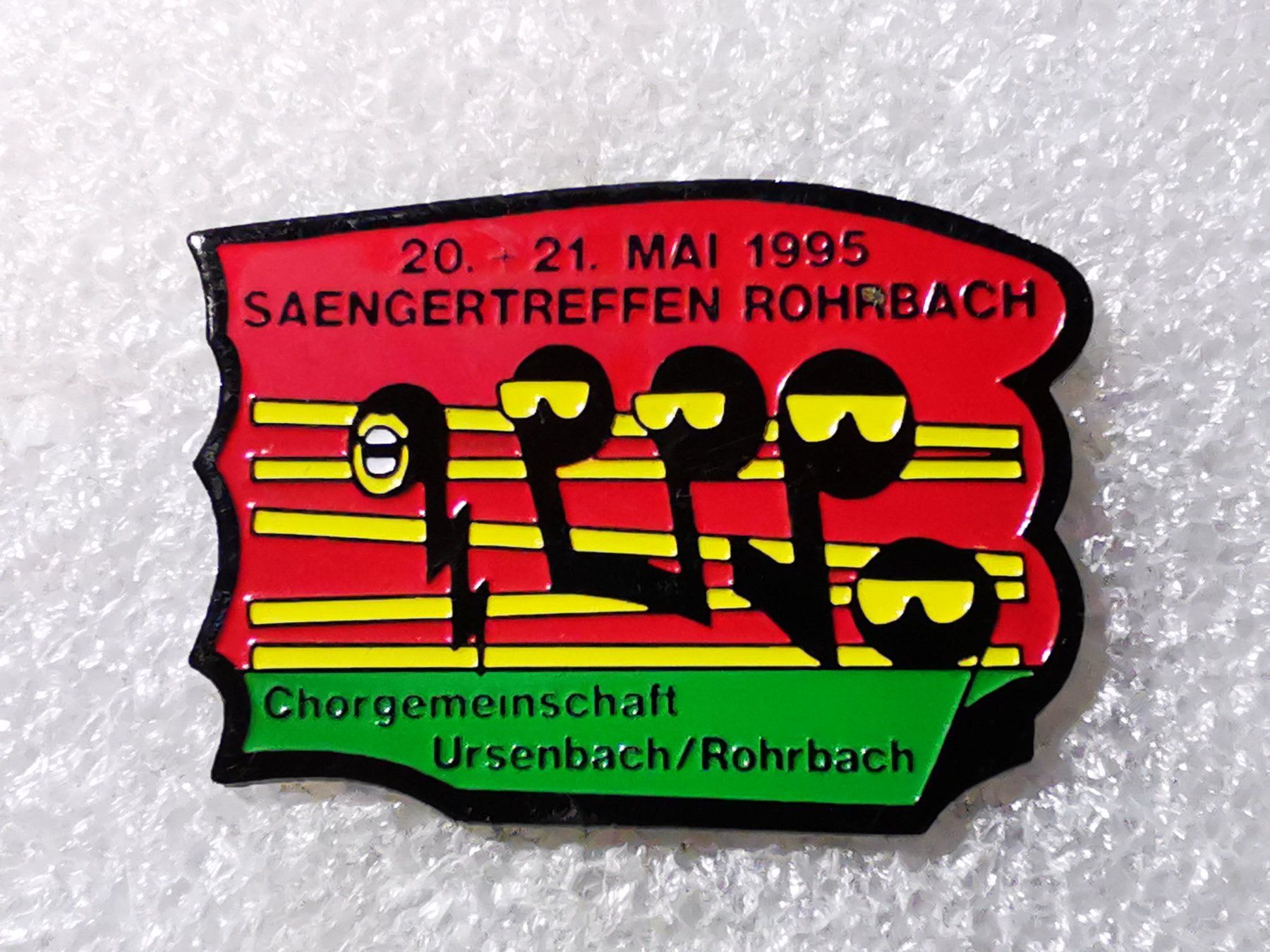 Placchette & Badge: Ansteckpin 60: Sängertreffen Rohrbach – Usato da Oppligen venduto da Pin-Fall-Shop