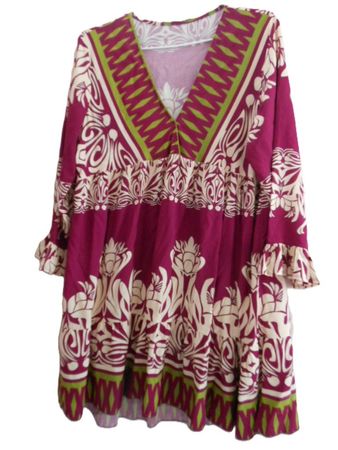 ca. Gr. 40 s.Masse tolles Tunika - Kleid 100% Viskose leicht