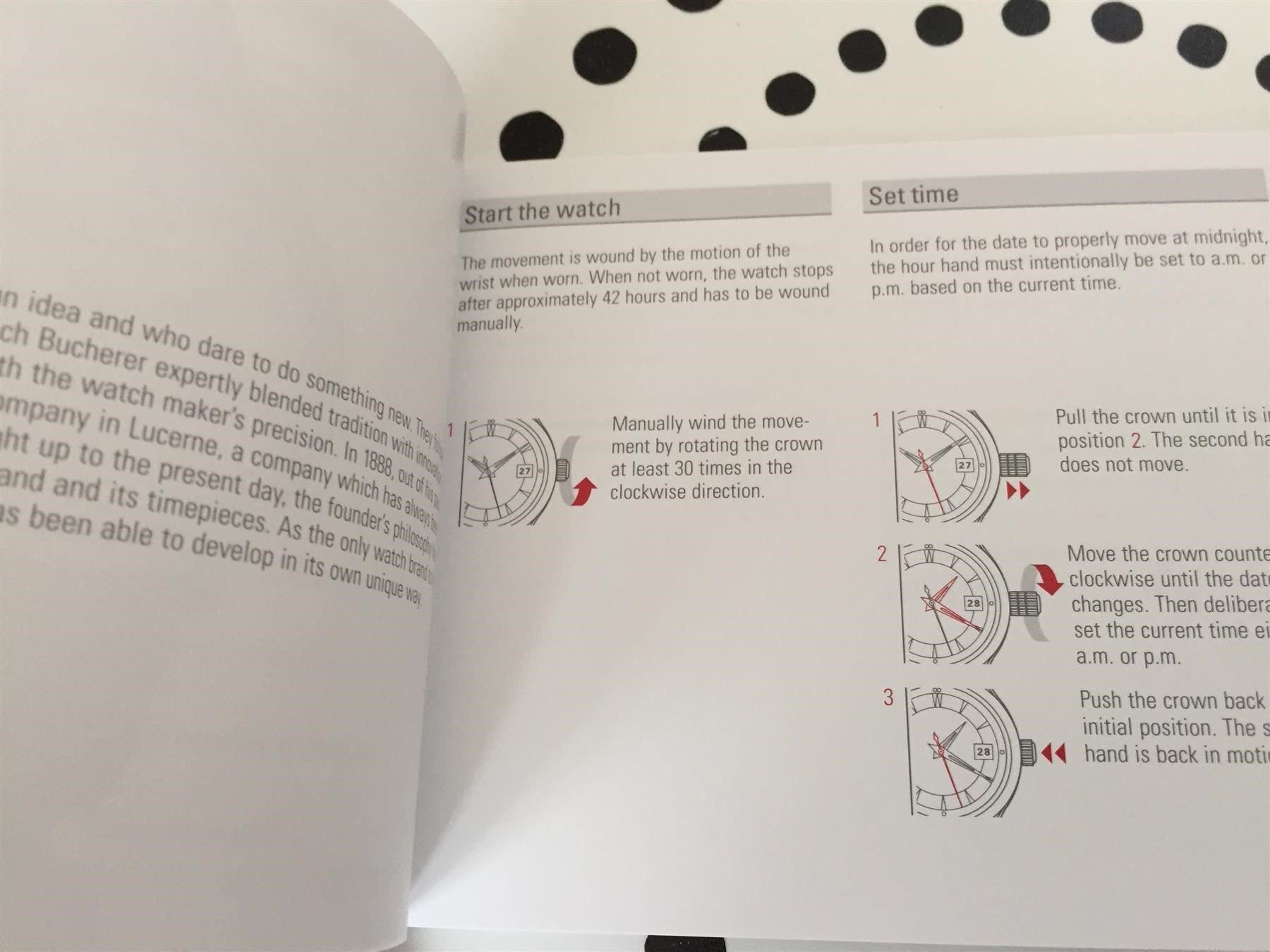 Documenti: BUCHERER ORIGINAL - WATCH OPERATING INSTRUCTIONS !!! – Nuovo (secondo la descrizione) da Epalinges venduto da dream-watch 3