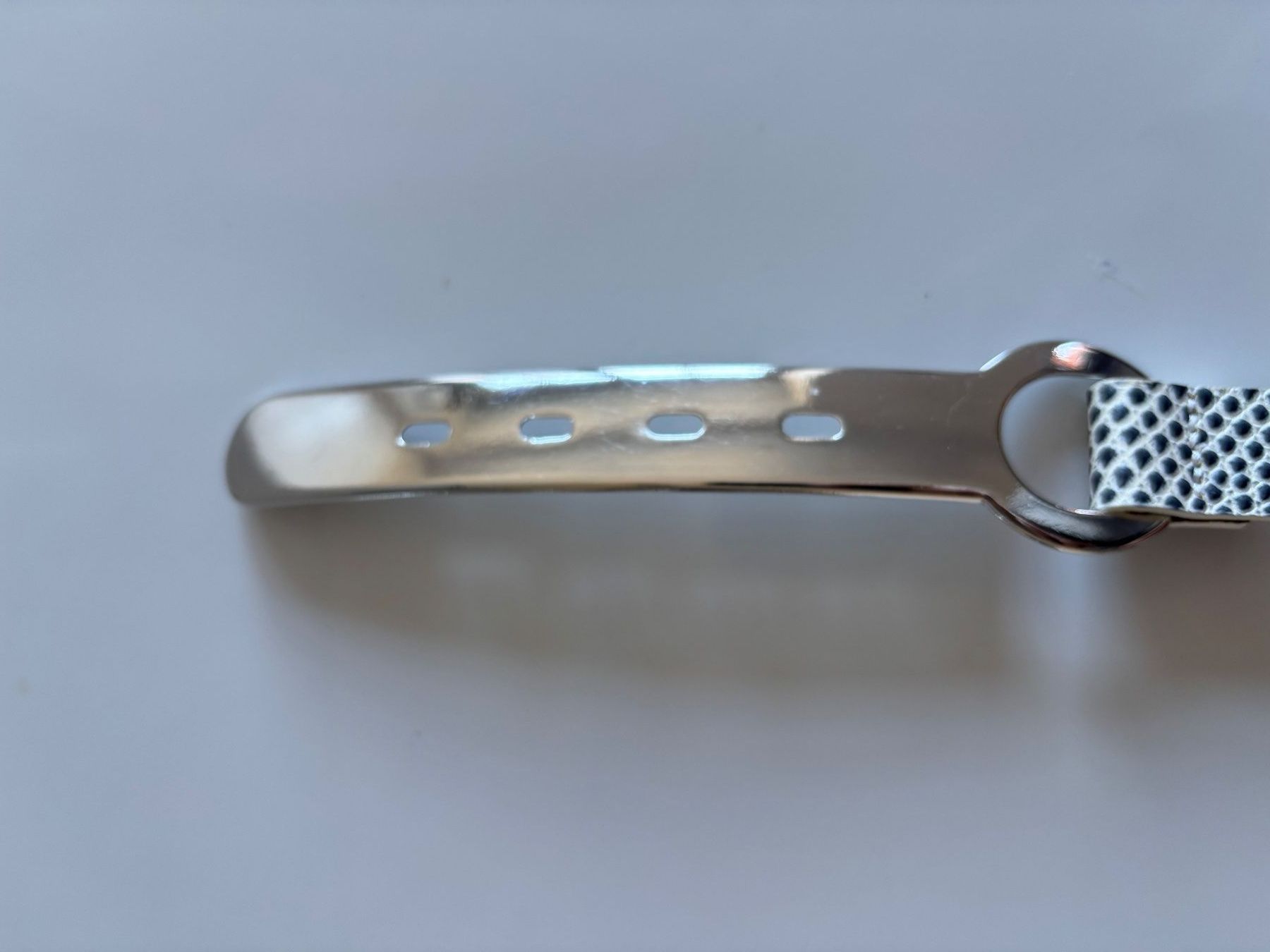 Cinture: Navyboot Gürtel in Schlangenoptik, Silber-Schnalle – Usato da Horgen venduto da uge_pd5p 5