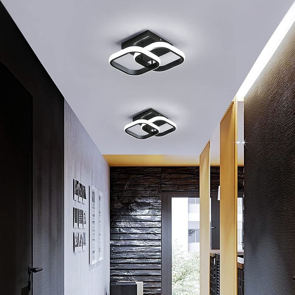 Lampadari & plafoniere: 22W 2 LED Deckenleuchte Quadratisch Schwarz Acryl leichte – Nuovo e nell'imballaggio originale da Zürich venduto da Novamart 1