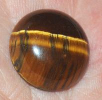 Cabochon X-76 – Tigerauge – Rund 18mm – 1 Stück