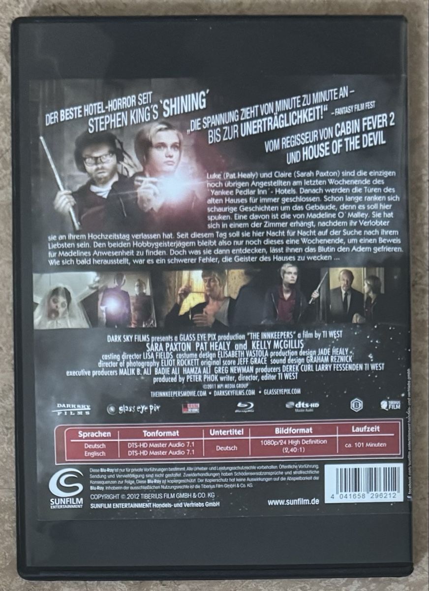 Tutti i DVDs: THE INNKEEPERS  – Nuovo (secondo la descrizione) da Dietikon venduto da AndreaSch01 1