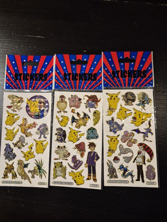 Stickers Pokémon année 2000 (Neu und originalverpackt) in Bettens für ...