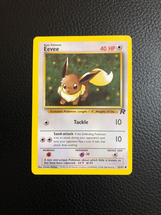 Pokémon Card- Eevee - Team Rocket - 55/82 Regular Unlimited