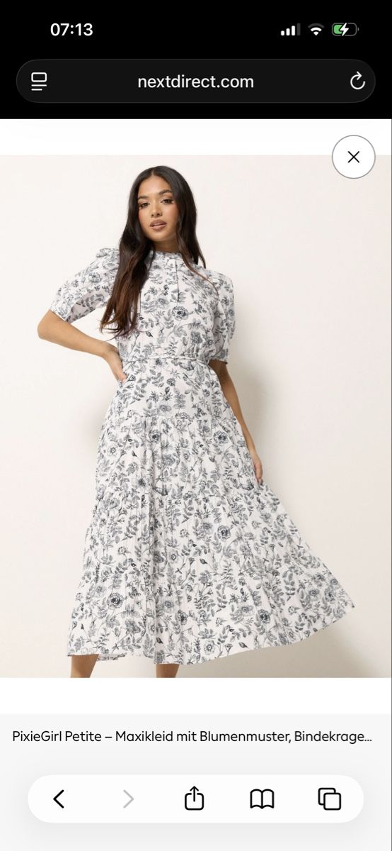Kleider: NEU, Kleid 100% Baumwolle, Blumenprint – Neu (gemäss Beschreibung) aus Hagenbuch ZH von LisaChristine