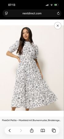 NEU, Kleid 100% Baumwolle, Blumenprint