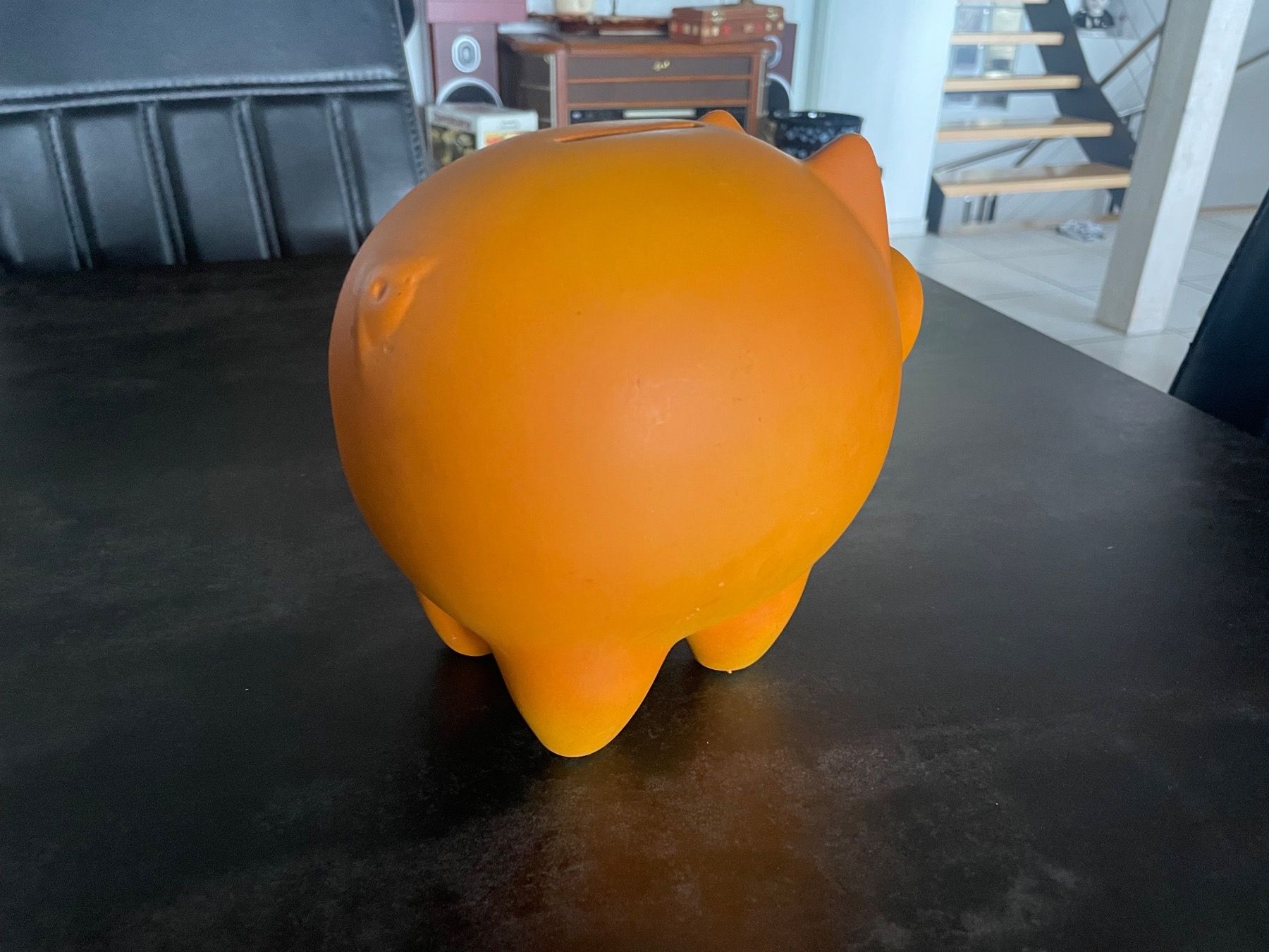 Spardosen: Tirelire Cochon Vintage Orange – Gebraucht aus Vallamand von Bricbracbroc82 3