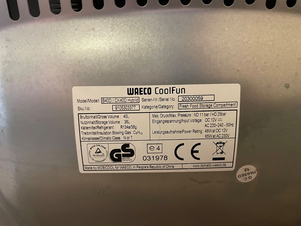 Waeco coolfun 40 kaufen auf ricardo
