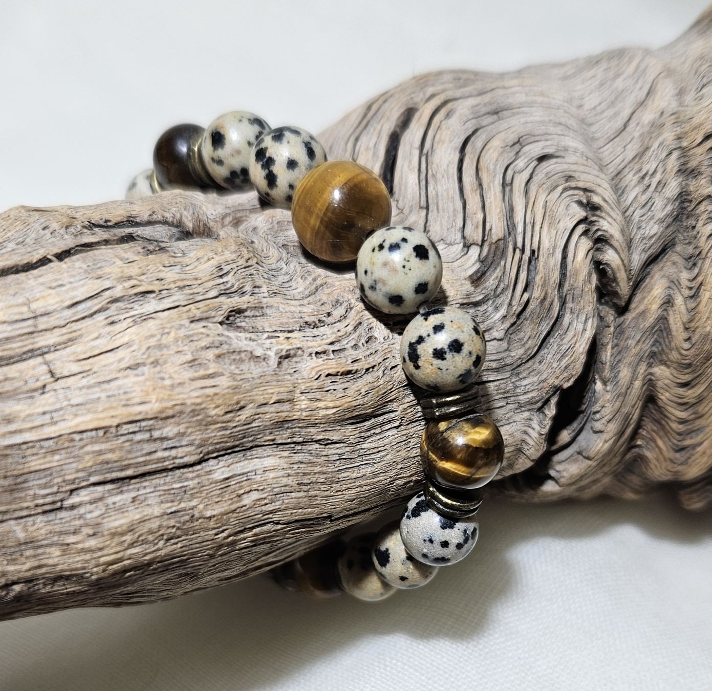 Bracciali & Braccialetti: Dalmatiner-Jaspis Armk. - Spendenaktion – Nuovo (secondo la descrizione) da Unterkulm venduto da Nachtigall 4