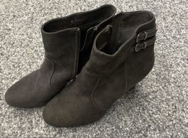Stiefeletten Damen Dunkelgrau Grösse 41 Lederimitat guter Zu