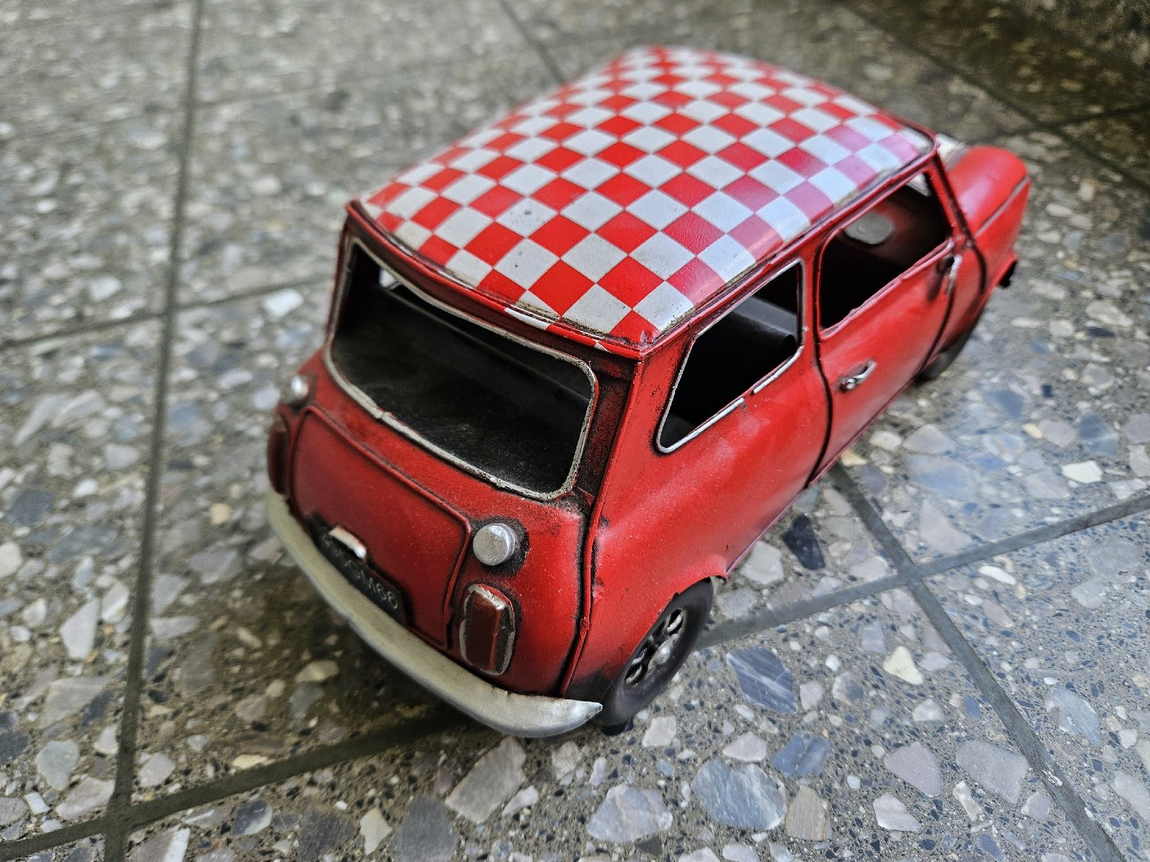 Cooper Voitures modèles: Blechauto rot kariertes Dach gebraucht – D'occasion à Zürich par mecafe 3