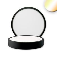 LED Deckenleuchte, Schwarz, 17 cm Ø
