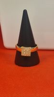 Ring mit Zirkonia Steinen, Grösse 58  neu!