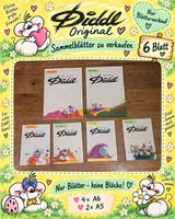 6 originale Diddl-Blätter – blockfrisch