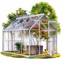 Treibhaus - 250x190x195cm mit Fundament