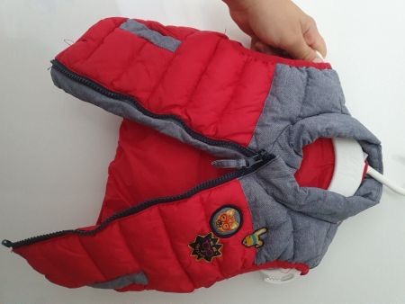 Gilet Weste rot Baby Grösse 74
