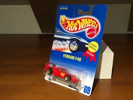 Ferrari F40 - 1/64 Hot Wheels Gold Medal Speed Vintage 90er