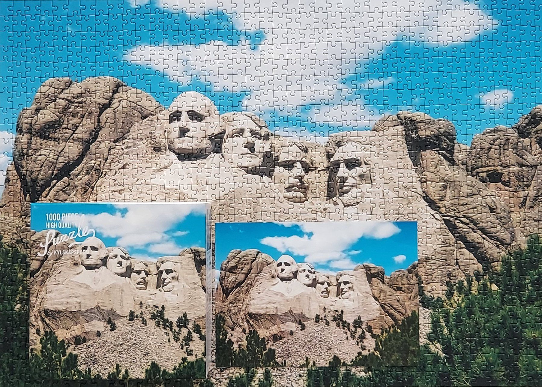 Puzzles: Puzzle Mount Rushmore + Beach Hammock, 2x1000 Teile – Gebraucht aus Belp von Utah7 2