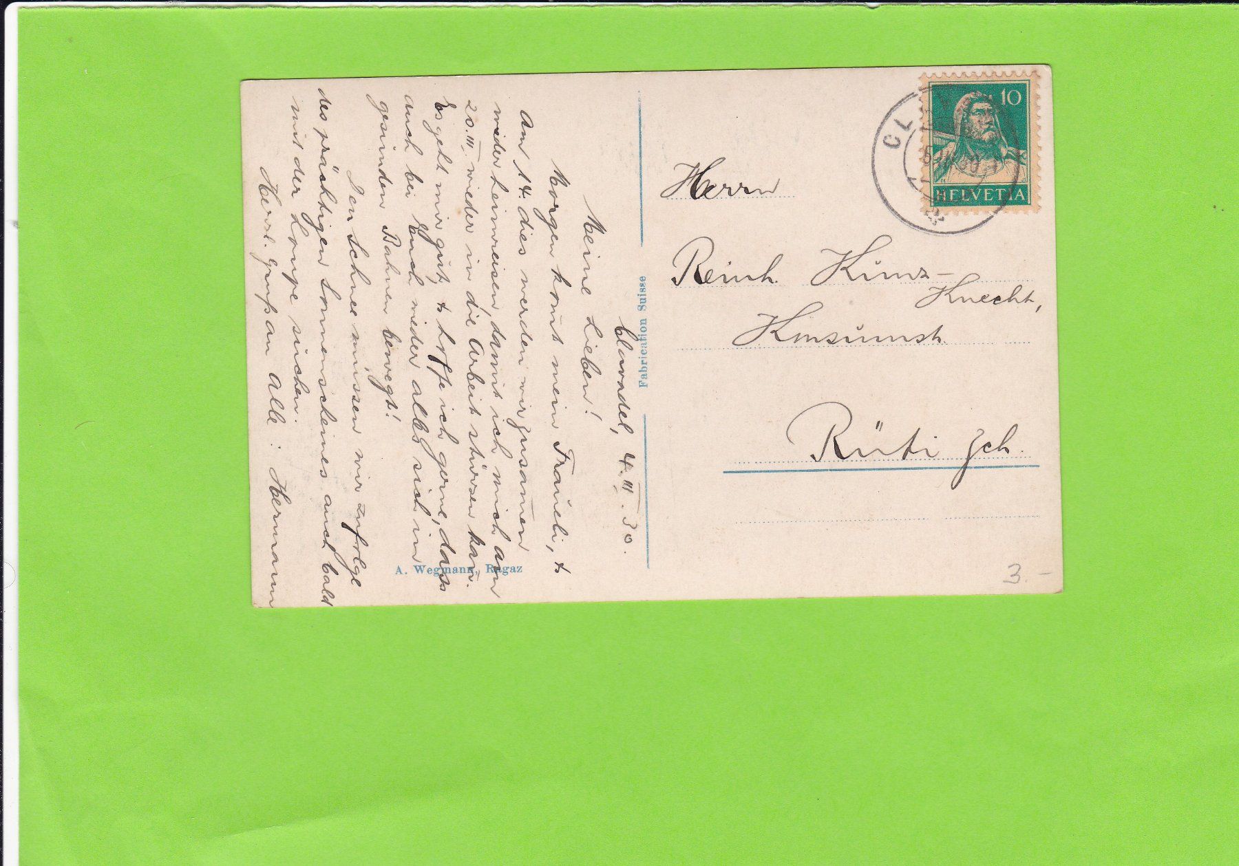 Cartoline postali: Am Sertigbach – Usato da St. Peterzell venduto da neckertal 1