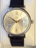 Sehr schöne IWC Portofino 37 mit 12 Brillanten, aus 1. Hand