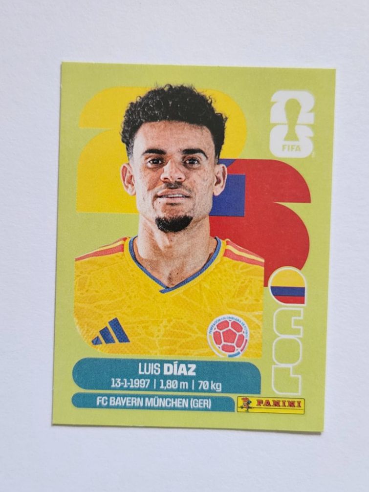 Panini Cartes à collectionner: Panini 2026 Lius Diaz COL 20 – Neuf (Voir description) à Malans GR par Ovi83