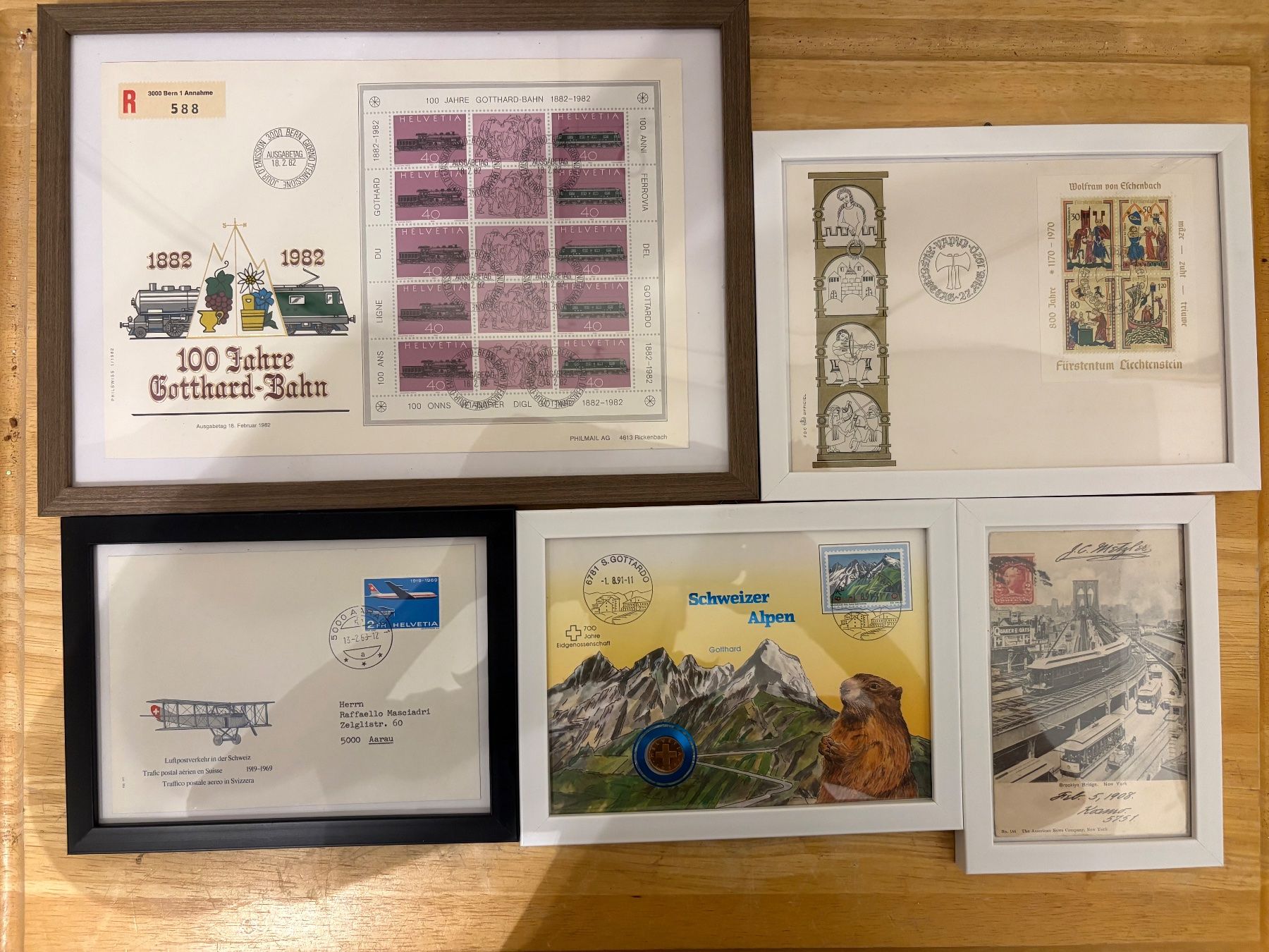 Tutti i francobolli: Briefmarken, 100 Jahre Gotthard-Bahn, Liechtenstein – Usato da Frick venduto da Rukki