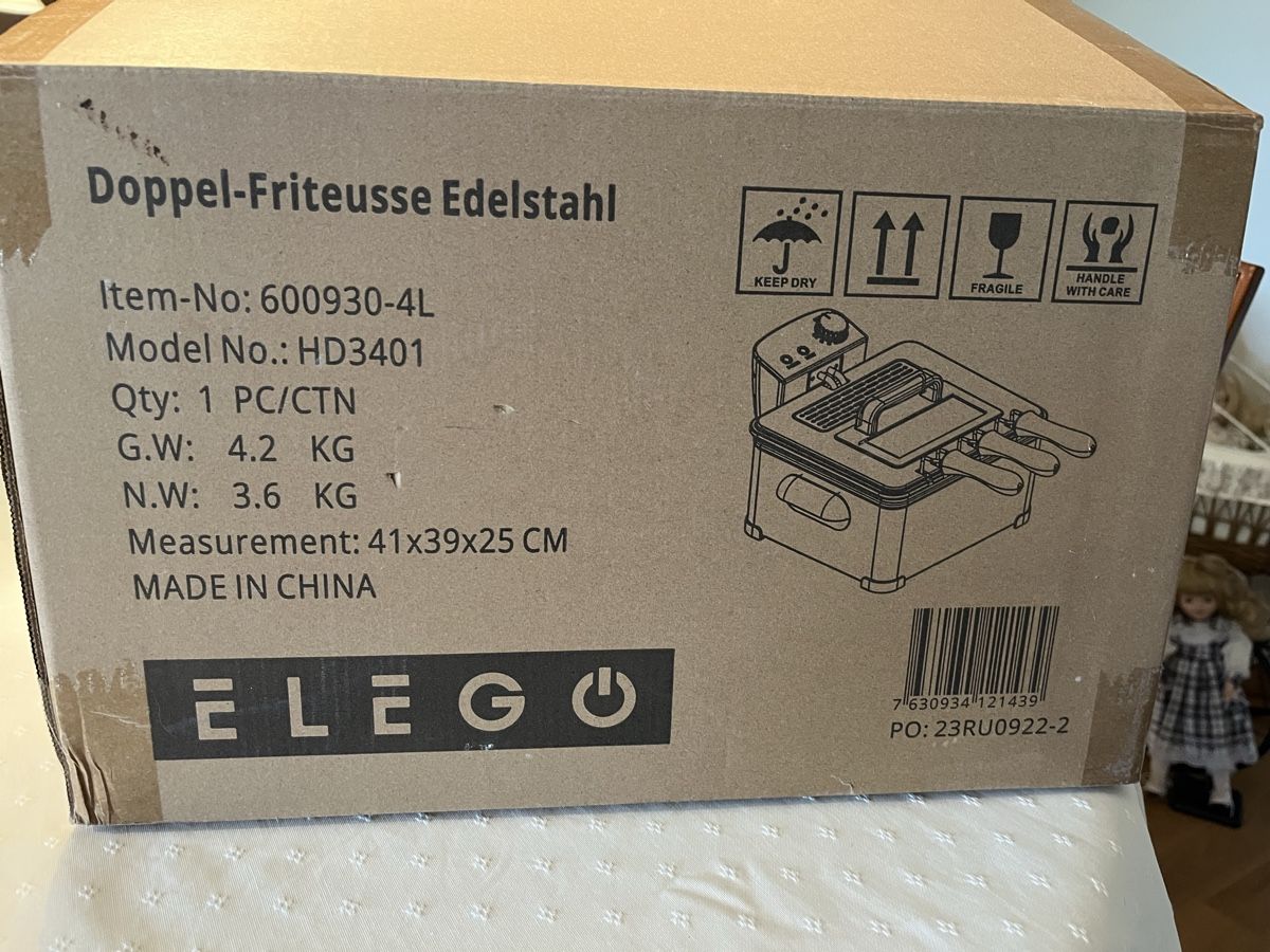 Elettrodomestici da cucina: Doppel-Fritteuse vom Elego  – Nuovo e nell'imballaggio originale da Wil SG venduto da slenherr 6