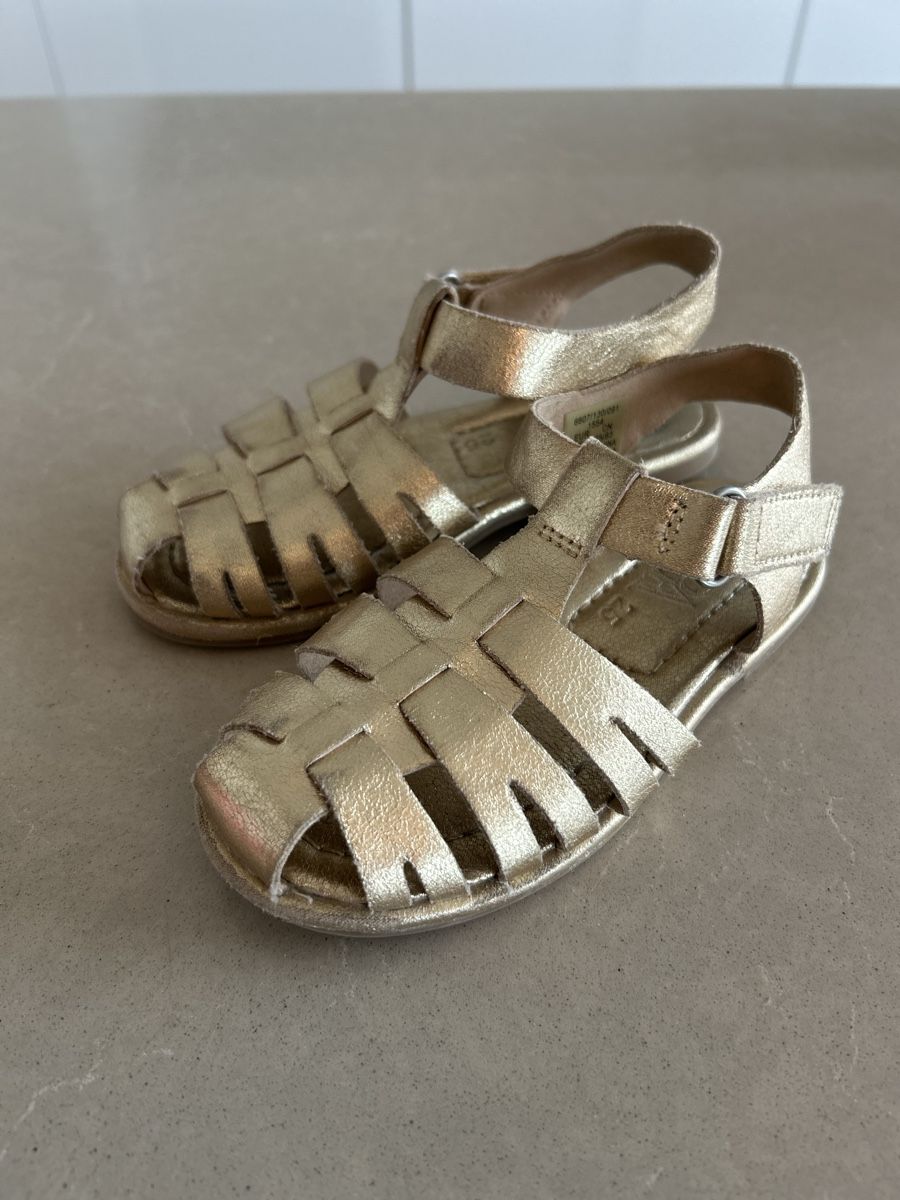 Zara Scarpe per ragazze: Zara mädchen Sandalen, Grösse 25, Gold – Usato da Au ZH venduto da Melda123