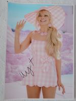 Original Autogramm von Margot Robbie als Barbie 21x29.7 cm