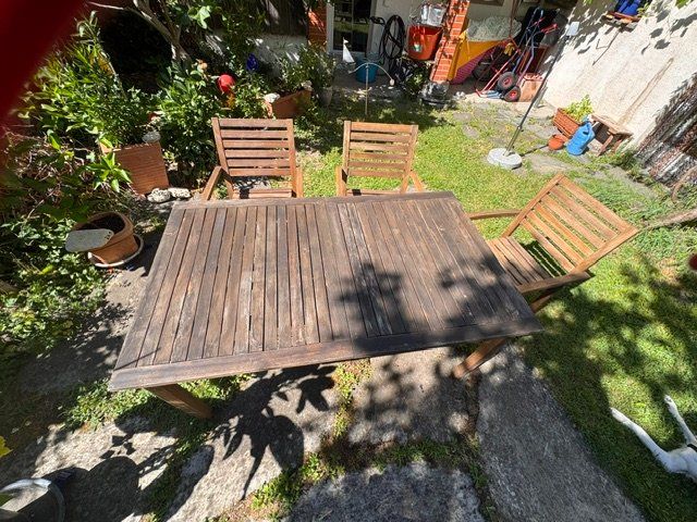 Ikea Set di tavolo e panche: IKEA NÄMMARO Gartenmöbel-Set – Usato da Freudwil venduto da Ginoginelli 4