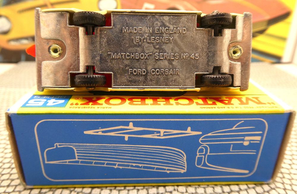 vintage matchbox cars matchbox series no 45 ford corsair